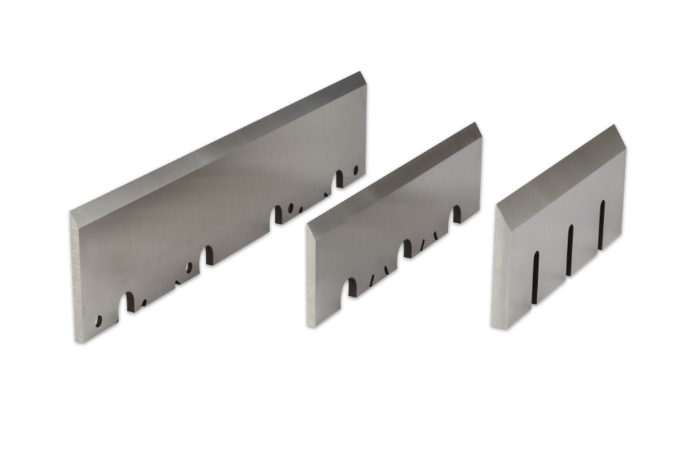 Sharpening shredding knives (chippers)