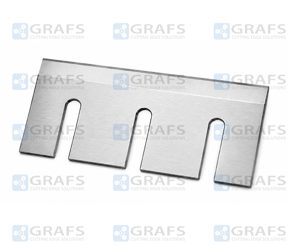 Nóż do rębaka kompatybilny z Junkkari HJ500 – 280 x 130 x 12 mm