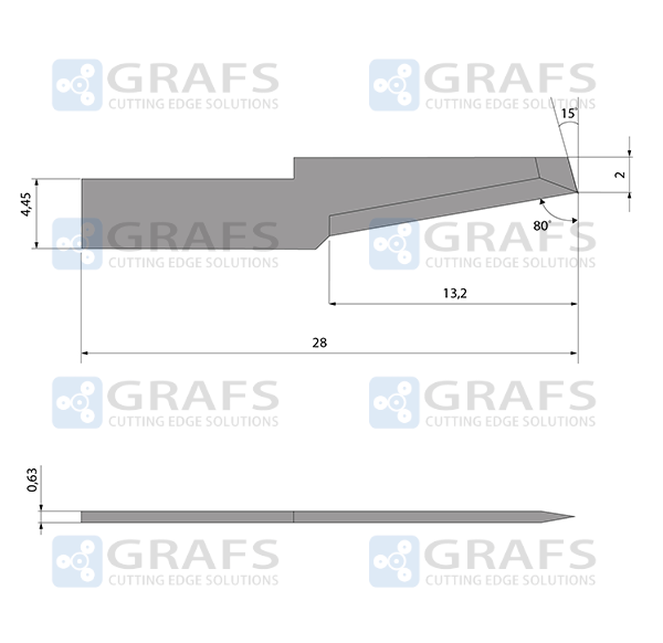 Replacement Zund Z21 oscillating blade 3910314